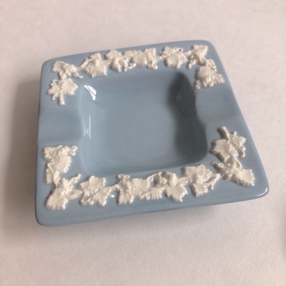 Pair of 2 Wedgewood Queensware Ashtray - Barlaston of Etruria - 50’s-60’s ✨ Blue - Picture 2 of 6